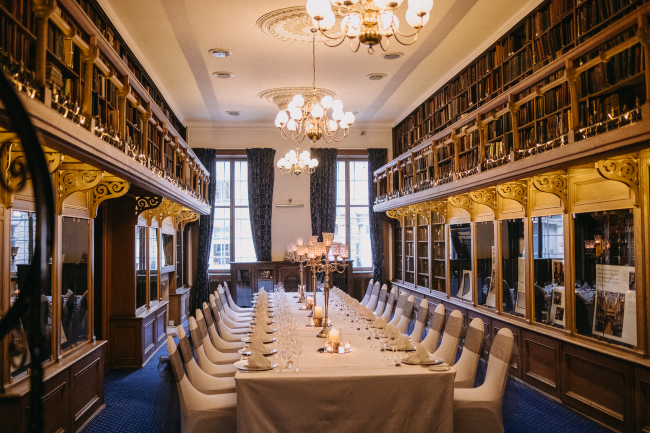 Lower Library set up by 1599